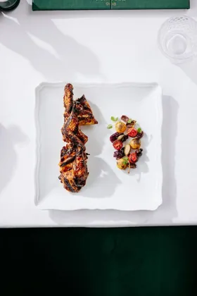 Dish at Chic Nonna, hard flash light. Food photography in Dubai by Artur Begel