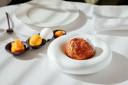 Dish at La Famiglia restaurant, high key light. Food photography in Dubai by Artur Begel