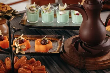 Dish at Ciel Hotel, low key light. Food photography in Dubai by Artur Begel