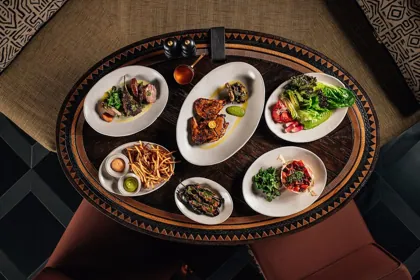 Dish at INA, low key light. Food photography in Dubai by Artur Begel
