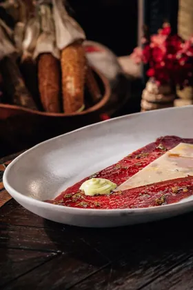 Dish at INA, low key light. Food photography in Dubai by Artur Begel