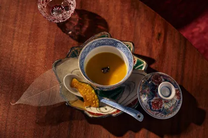 Dish at Kigo, low key light. Food photography in Dubai by Artur Begel