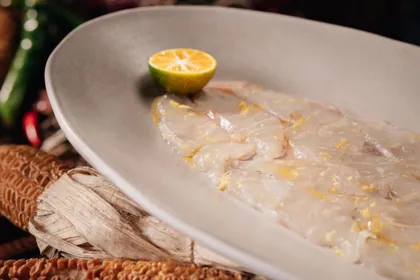 Dish at INA, hard flash light. Food photography in Dubai by Artur Begel