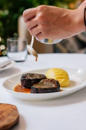 Dish at GAIA, hard flash light. Food photography in Dubai by Artur Begel
