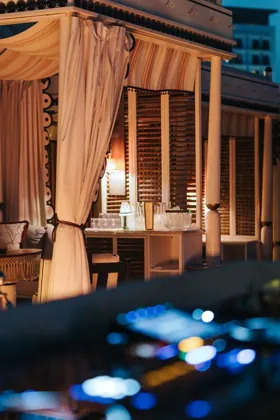 Interior of Sirene by Gaia, editorial light. Food photography in Dubai by Artur Begel