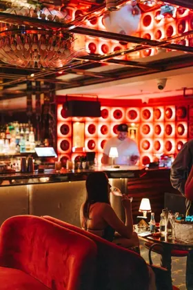 Interior of NYX, editorial light. Food photography in Dubai by Artur Begel