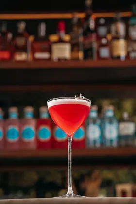 Drink at Isola, low key light. Food photography in Dubai by Artur Begel
