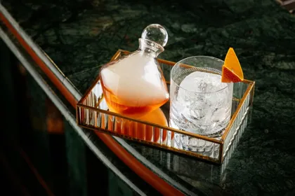Drink at Signor Sassi, low key light. Food photography in Dubai by Artur Begel