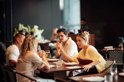 Interior of The Spaniel, editorial light. Food photography in Dubai by Artur Begel