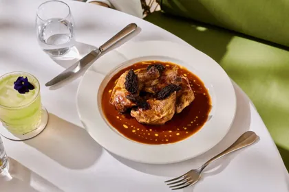Dish at Novikov, hard flash light. Food photography in Dubai by Artur Begel
