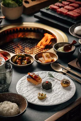 Dish at HANU, editorial light. Food photography in Dubai by Artur Begel