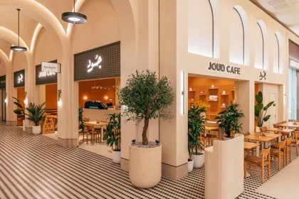 Interior of Joud Coffee, editorial light. Food photography in Dubai by Artur Begel