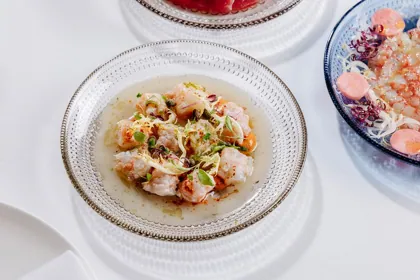 Dish at Il Gattopardo, high key light. Food photography in Dubai by Artur Begel