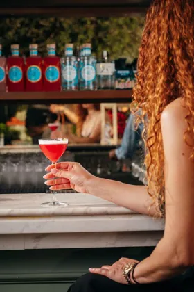 Drink at Isola, editorial light. Food photography in Dubai by Artur Begel