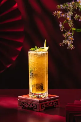 Drink at YU, low key light. Food photography in Dubai by Artur Begel