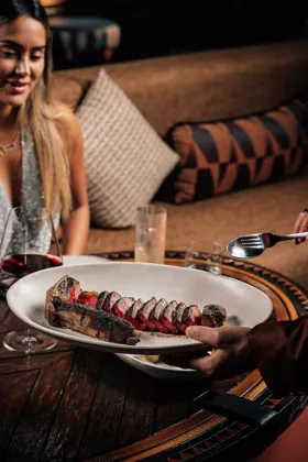 Dish at INA, low key light. Food photography in Dubai by Artur Begel