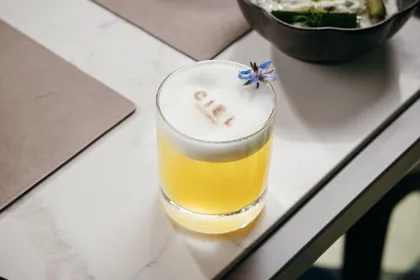 Drink at Ciel Hotel, editorial light. Food photography in Dubai by Artur Begel