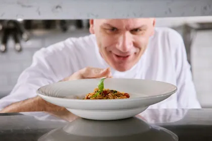 Dish at Novikov, hard flash light. Food photography in Dubai by Artur Begel