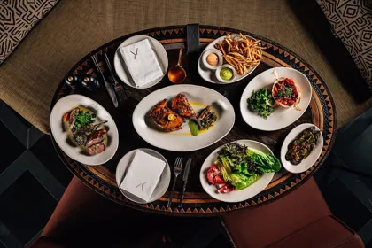 Dish at INA, low key light. Food photography in Dubai by Artur Begel