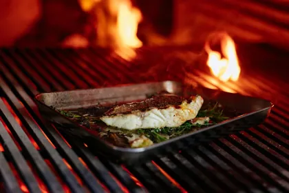Dish at Novikov, low key light. Food photography in Dubai by Artur Begel