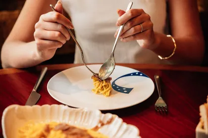 Dish at Il Gattopardo, editorial light. Food photography in Dubai by Artur Begel