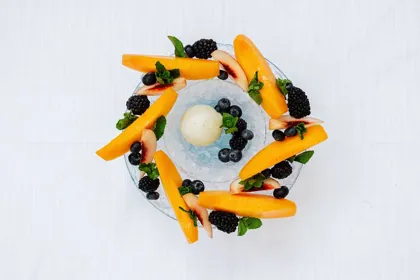 Dish at GAIA, high key light. Food photography in Dubai by Artur Begel
