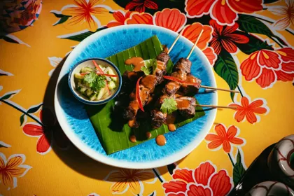 Dish at SipSong, hard flash light. Food photography in Dubai by Artur Begel