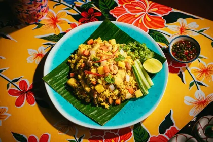 Dish at SipSong, hard flash light. Food photography in Dubai by Artur Begel