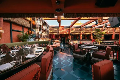 Interior of INA, low key light. Food photography in Dubai by Artur Begel