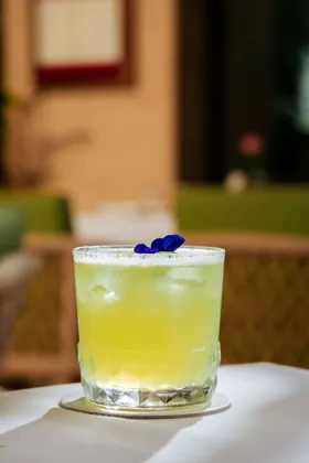 Drink at Novikov, editorial light. Food photography in Dubai by Artur Begel