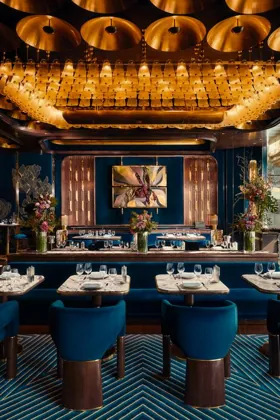 Interior of Isabel, low key light. Food photography in Dubai by Artur Begel