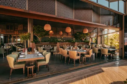 Interior of HANU, editorial light. Food photography in Dubai by Artur Begel