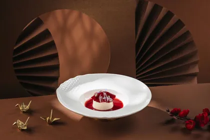 Dish at MEI, hard flash light. Food photography in Dubai by Artur Begel