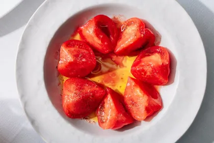 Dish at GAIA, high key light. Food photography in Dubai by Artur Begel