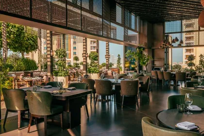 Interior of HANU, editorial light. Food photography in Dubai by Artur Begel