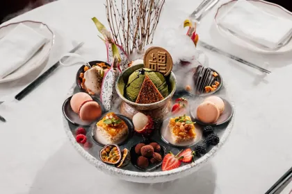 Dish at Shanghai Me, hard flash light. Food photography in Dubai by Artur Begel