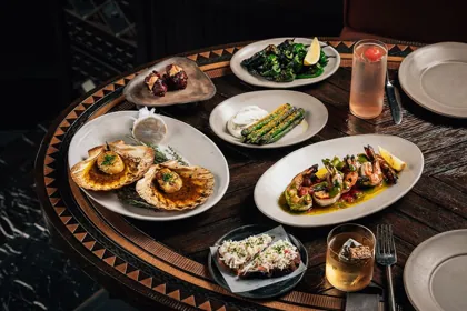 Dish at INA, low key light. Food photography in Dubai by Artur Begel