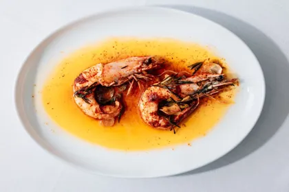 Dish at GAIA, high key light. Food photography in Dubai by Artur Begel