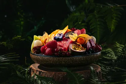 Dish at SHI, low key light. Food photography in Dubai by Artur Begel
