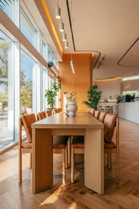 Interior of Joud Coffee, editorial light. Food photography in Dubai by Artur Begel