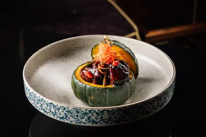 Dish at Shanghai Me, low key light. Food photography in Dubai by Artur Begel