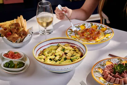 Dish at Scalini, editorial light. Food photography in Dubai by Artur Begel