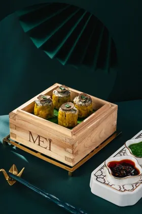 Dish at MEI, low key light. Food photography in Dubai by Artur Begel