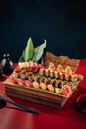 Dish at Ciel Hotel, low key light. Food photography in Dubai by Artur Begel