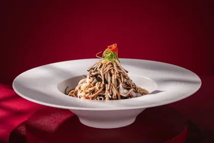 Dish at Moli, low key light. Food photography in Dubai by Artur Begel