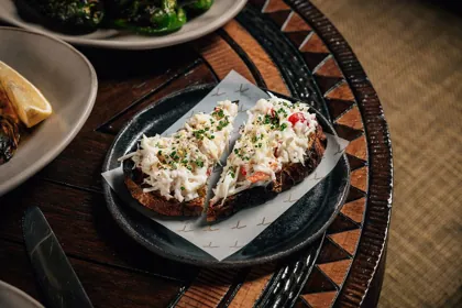 Dish at INA, low key light. Food photography in Dubai by Artur Begel