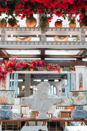 Interior of Sirene by Gaia, editorial light. Food photography in Dubai by Artur Begel
