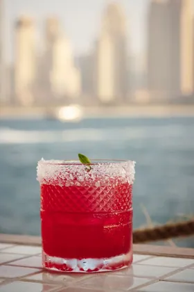 Drink at Be Beach, natural light. Food photography in Dubai by Artur Begel