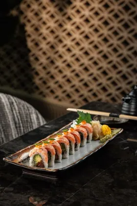 Dish at Attiko, low key light. Food photography in Dubai by Artur Begel