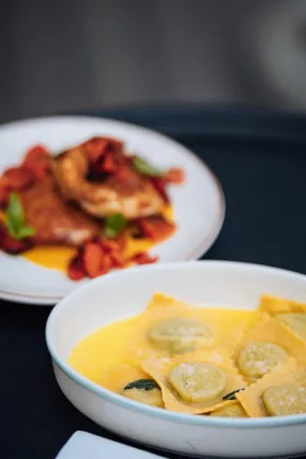 Dish at Isola, hard flash light. Food photography in Dubai by Artur Begel
